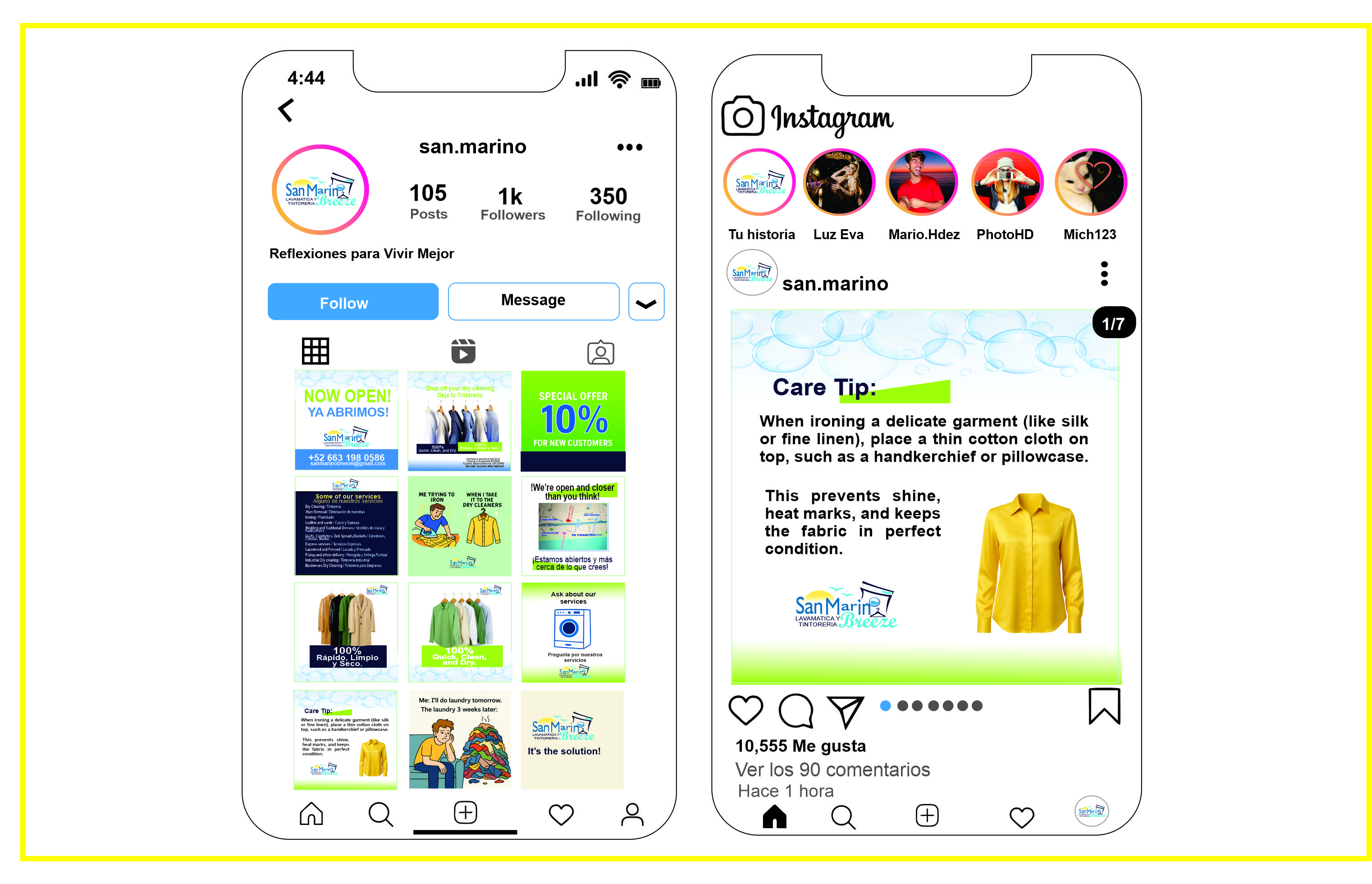 Social media project Marino 01