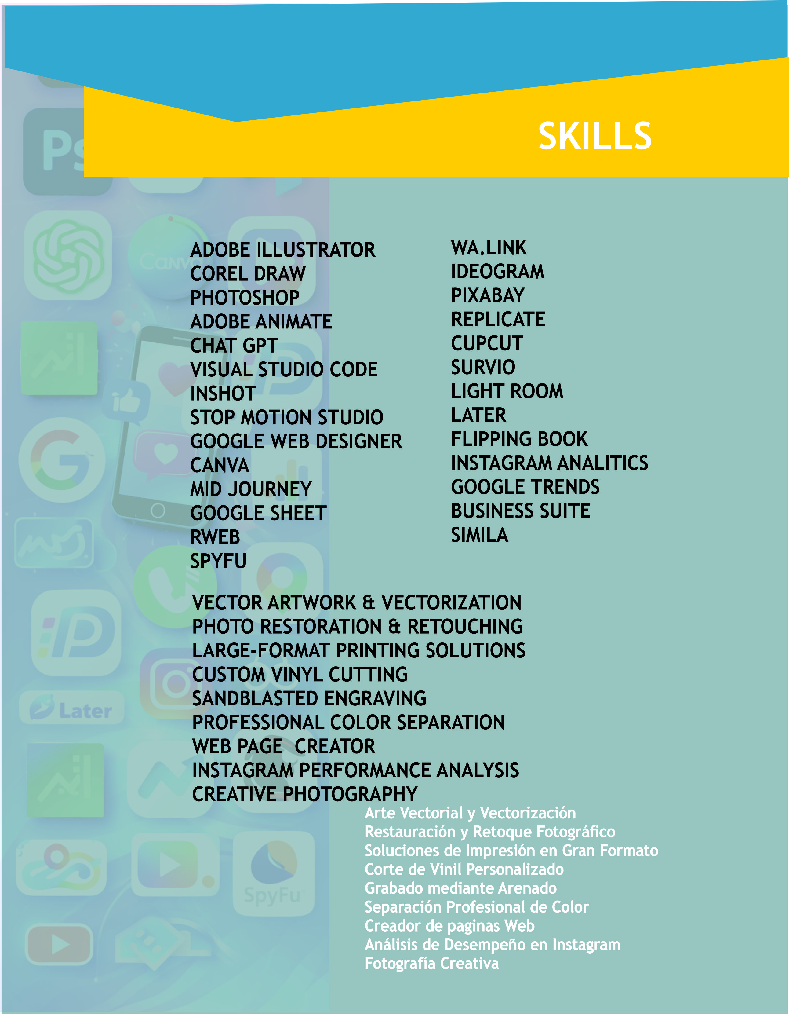 Skills – Gabriela Madrigal